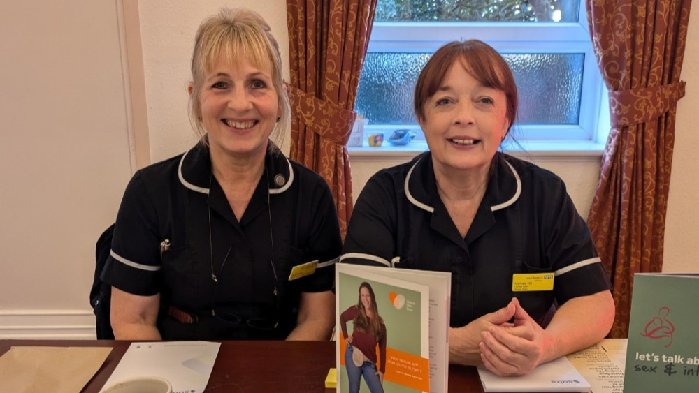 Sue Garlick and Michele Hill from the trust’s Stoma Team (Credit: ECNHST)