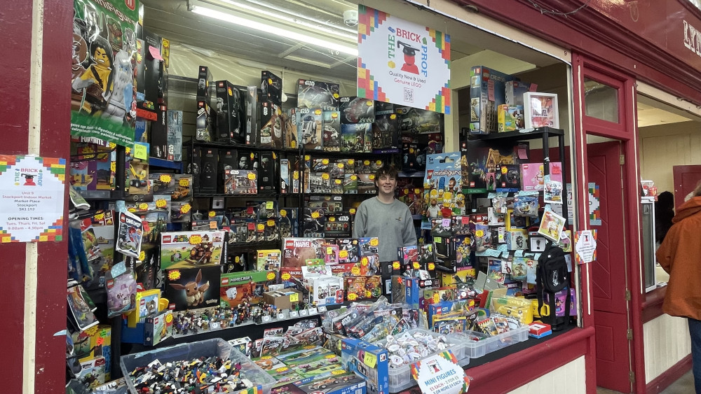 The Brick Prof - a new shop selling new and vintage LEGO - has opened in Stockport's covered market (Image - Nub News)
