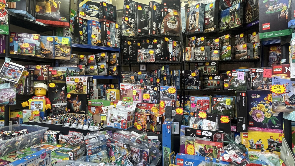 The Brick Prof - a new shop selling new and vintage LEGO - has opened in Stockport's covered market