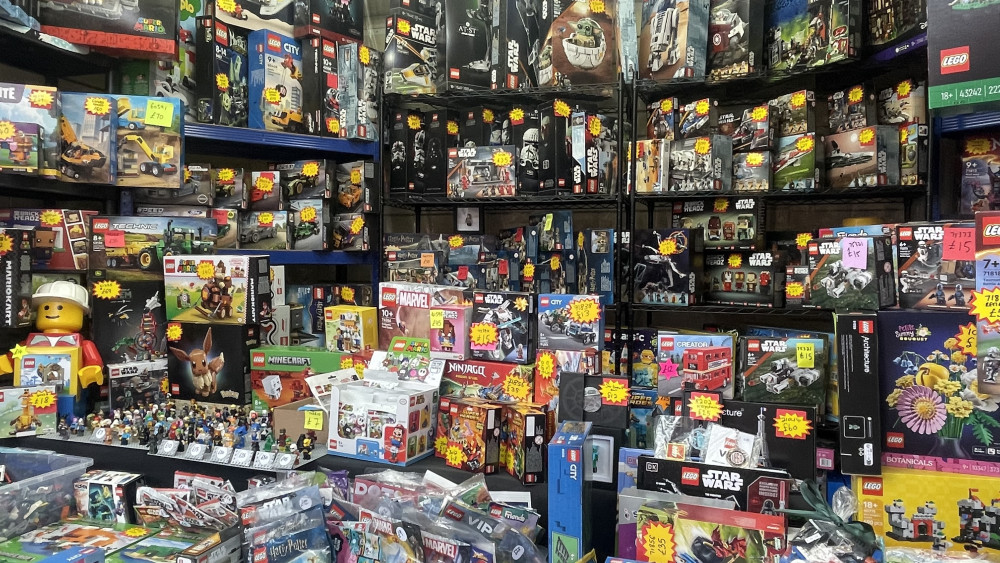 The Brick Prof - a new shop selling new and vintage LEGO - has opened in Stockport's covered market