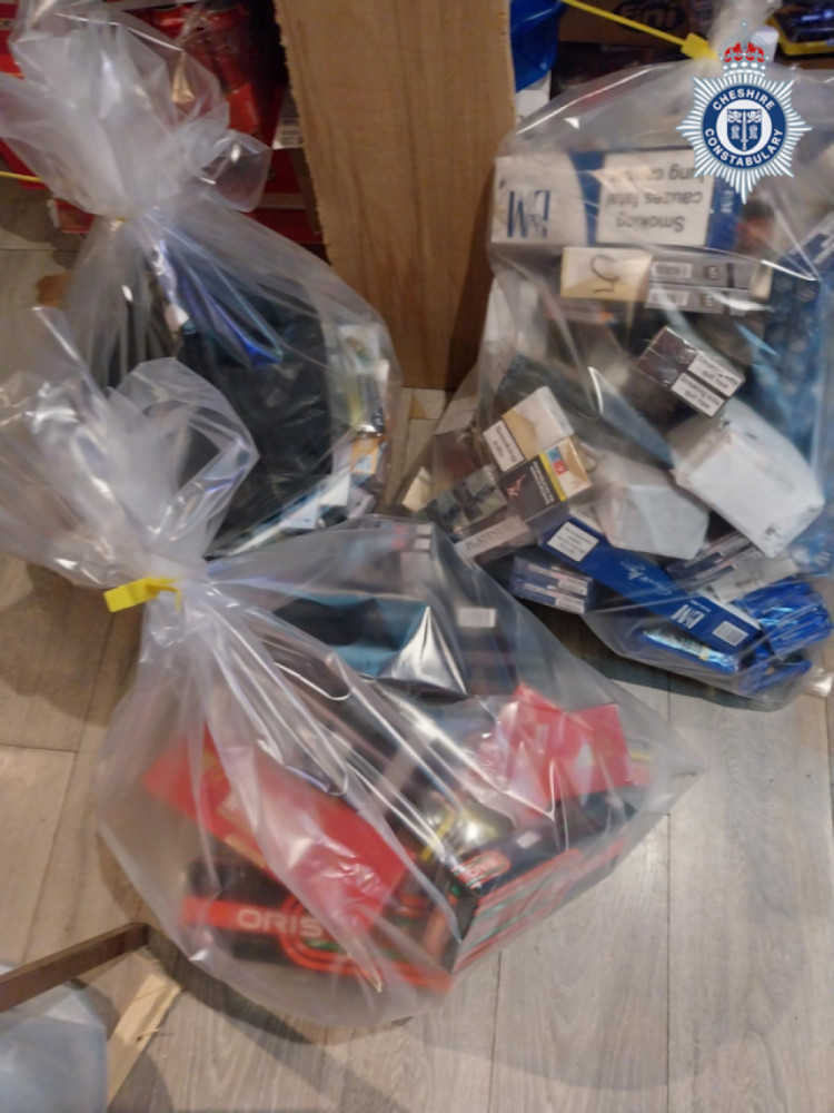Mr Price says there is a multi-agency to crackdown on shops selling fake cigarettes and vapes. (Photo: Cheshire Police) 