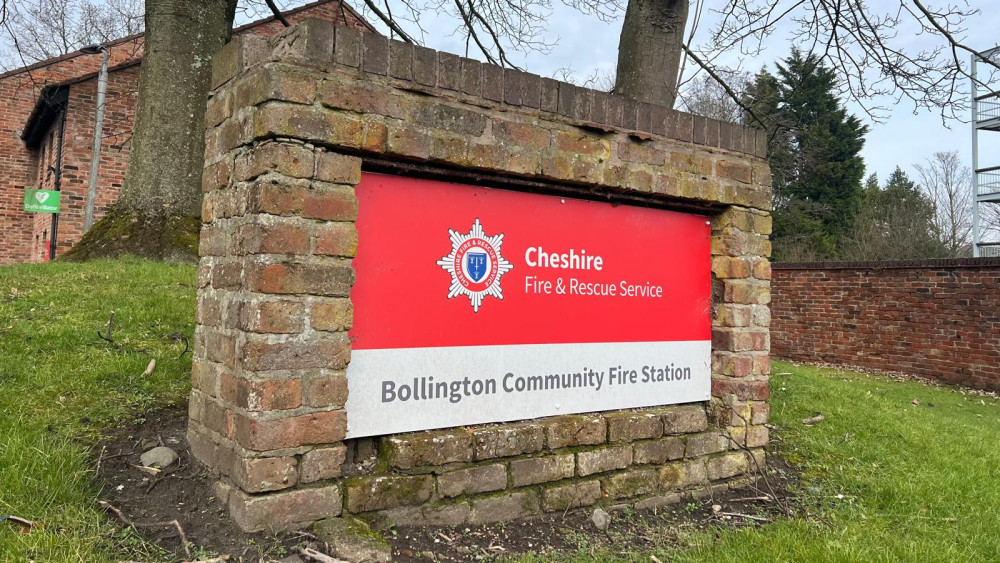 Cheshire Police are investigating a burglary at the fire station on Albert Road in Bollington (Credit: Nub News)