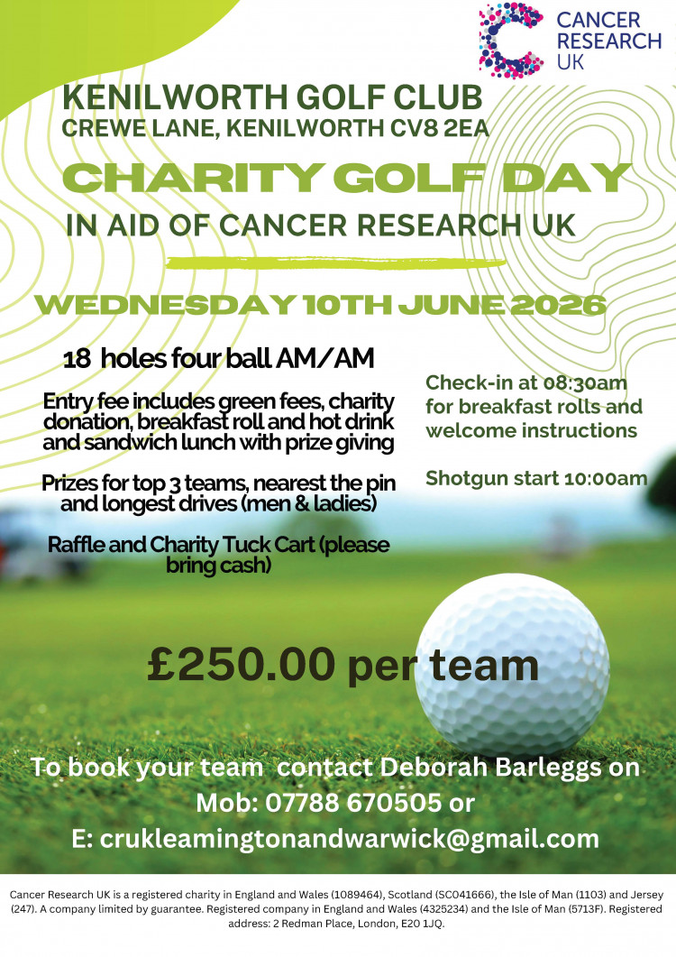 Charity Golf Day in aid of Cancer Research UK