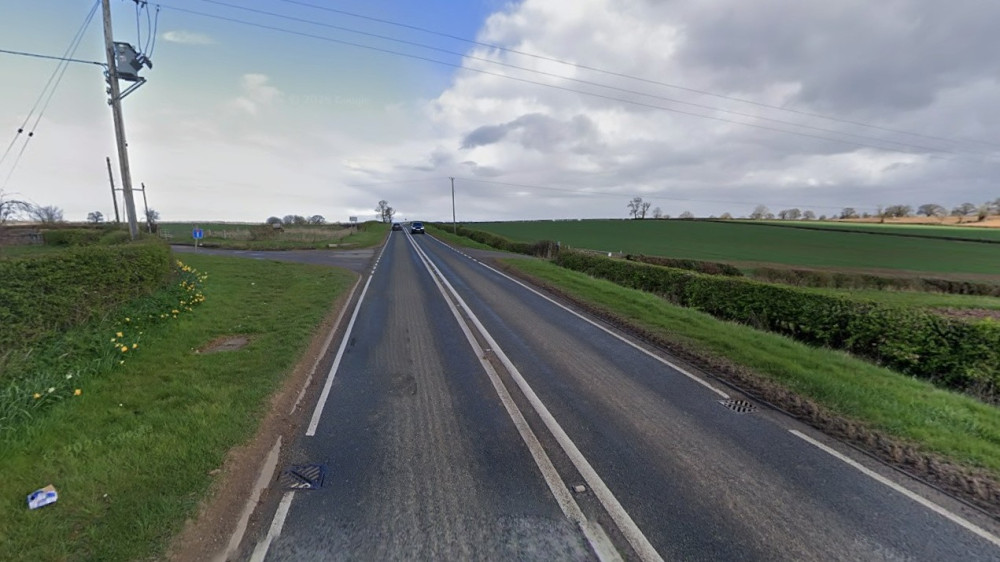 The crash happened close to Dyer's Lane on the Fosse Way (image via Google Maps)