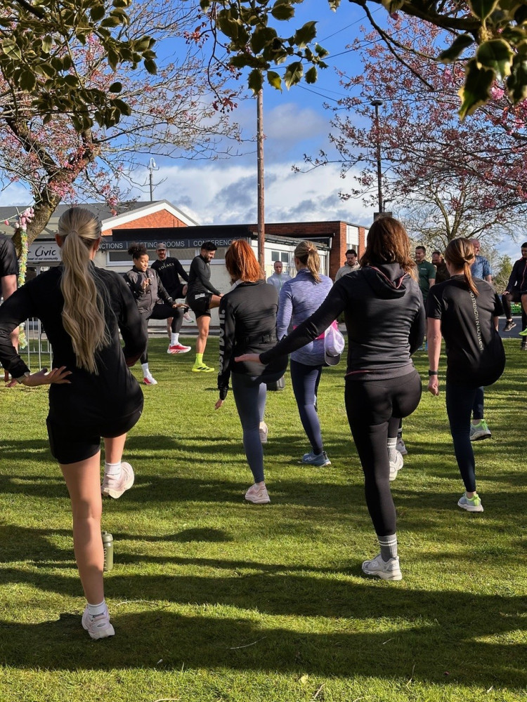 Runners from Home Run at a warm-up in Alsager recently.  (Photo: Home Studio)