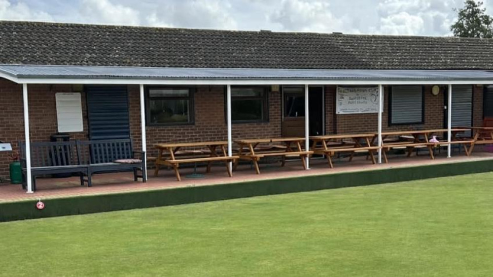 The club hopes to install a cover at the side of its bowls rink