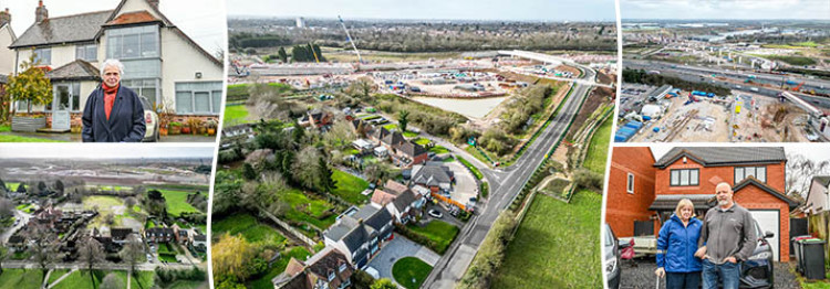 Residents in Water Orton have made their feelings on HS2 known (image via SWNS)