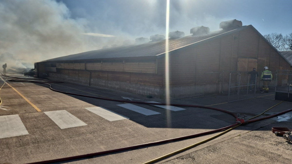 On Sunday 19 April, Cheshire Fire and Rescue Service were alerted to an incident on Peach Lane, Alvaston (Photo: Cheshire Fire).