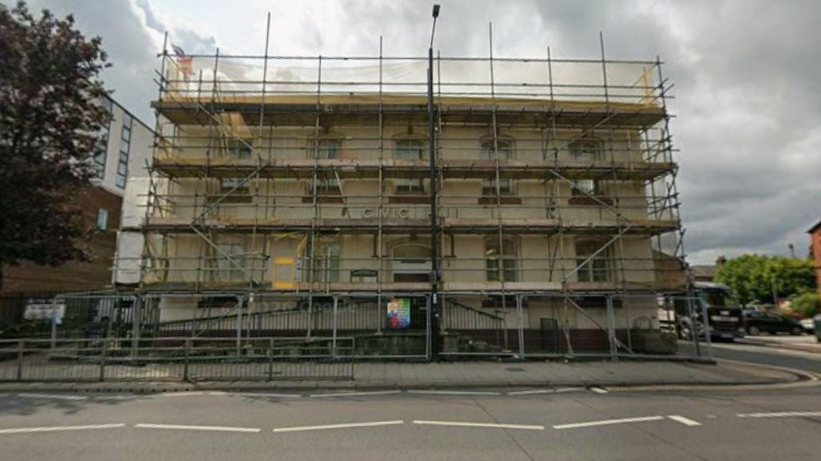 Hazel Grove Civic Hall, which traces its past to a former mechanics’ institute from 1871, was closed last week (Image - Google Maps)