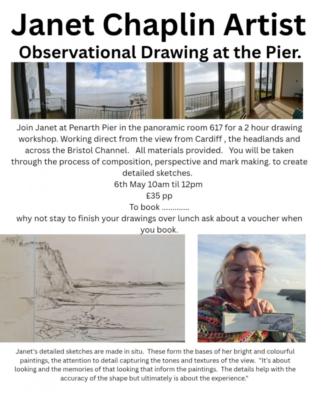 Janet Chaplin Drawing Workshop in Room 617