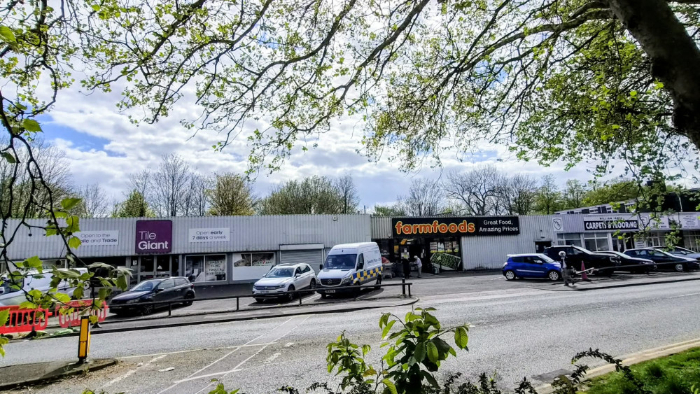 Farmfoods, Oak Street, will take over the closed Tile Giant and William James Carpet & Flooring stores either side, forming one large new Crewe superstore (Photo: Ryan Parker).