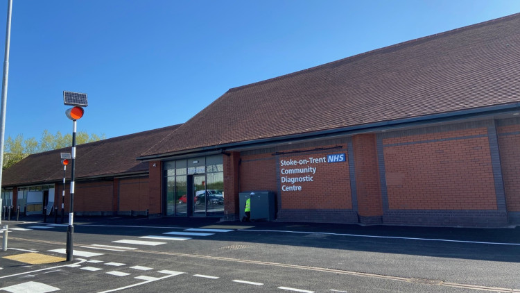 Stoke-on-Trent Community Diagnostic Centre, in Hanley (image via Phil Corrigan - LDR)
