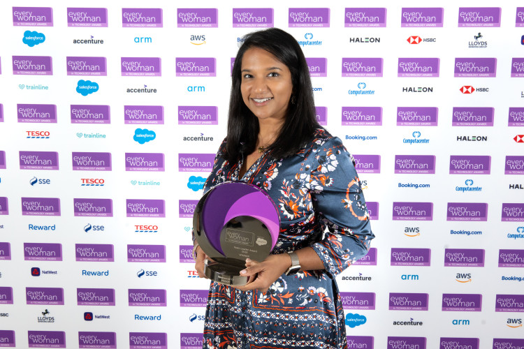 Leamington's Kripa Balachandran wins Team Leader Award at the Salesforce everywoman in Technology Awards (image supplied) 