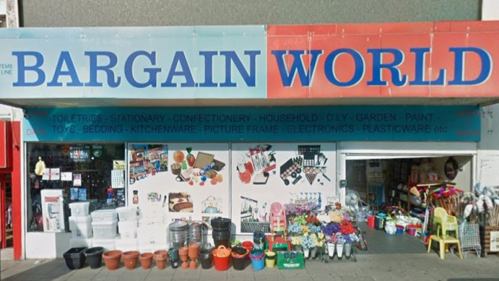 Bargain World in High Street, Tunstall (image via Google Street View)