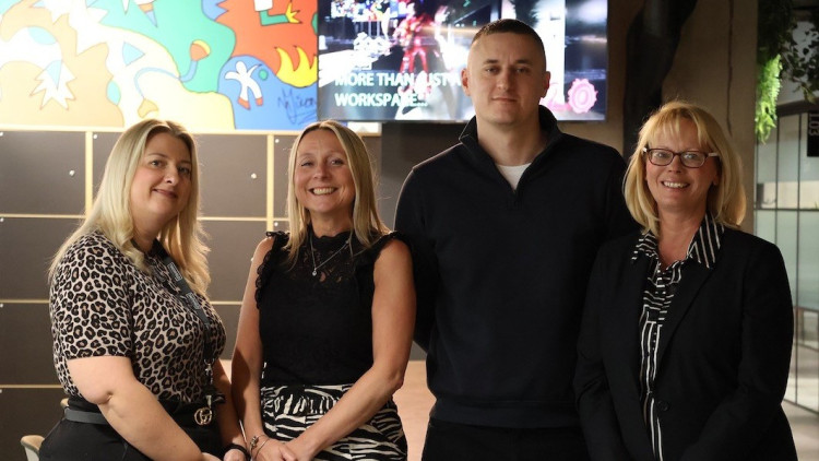 Adele Simmons, Sonya Farrall, Tom Nadin and Rachel Wood (image via Sonya Farrall)