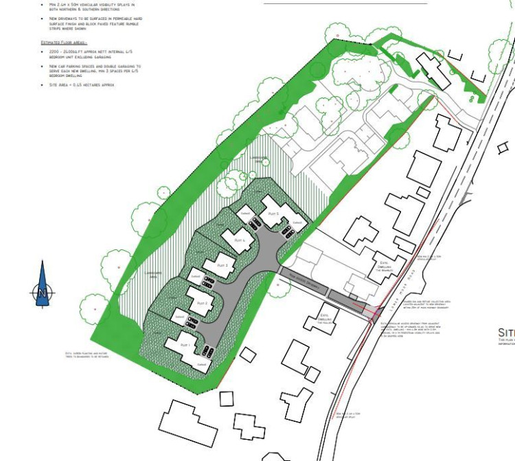 The outline plans for the refused Coleorton development (image via planning application)