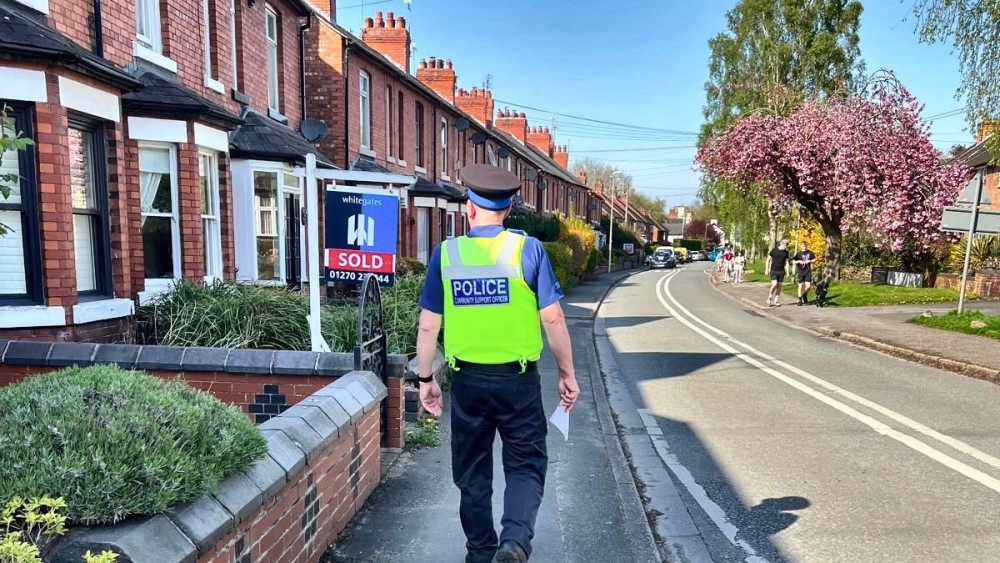 Nantwich Police recorded 223 incidents between Sunday 5 April and Saturday 18 April, making 22 arrests (Photo: Nantwich Police).
