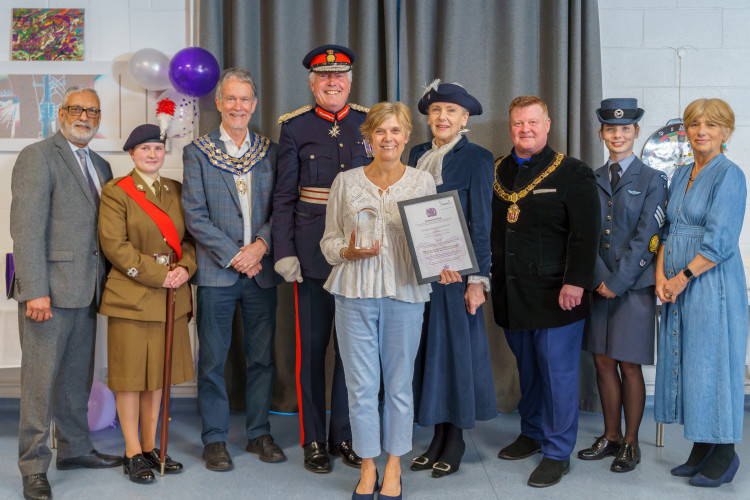 Pauline Hayward, Founder of Compassionate Kenilworth was presented with the award at a recent event at the Kenilworth Centre