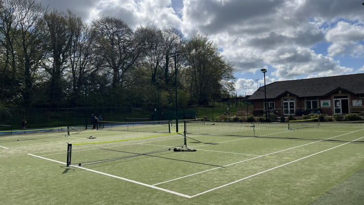 The new-look courts at Macclesfield Tennis Club (Credit: Supplied)