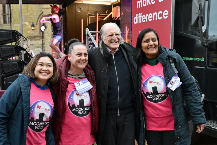 The Myton Hopsice Moonlight walk in Warwick saw over 1,800 participants raising a record £282,048 for The Myton Hospice (image supplied) 