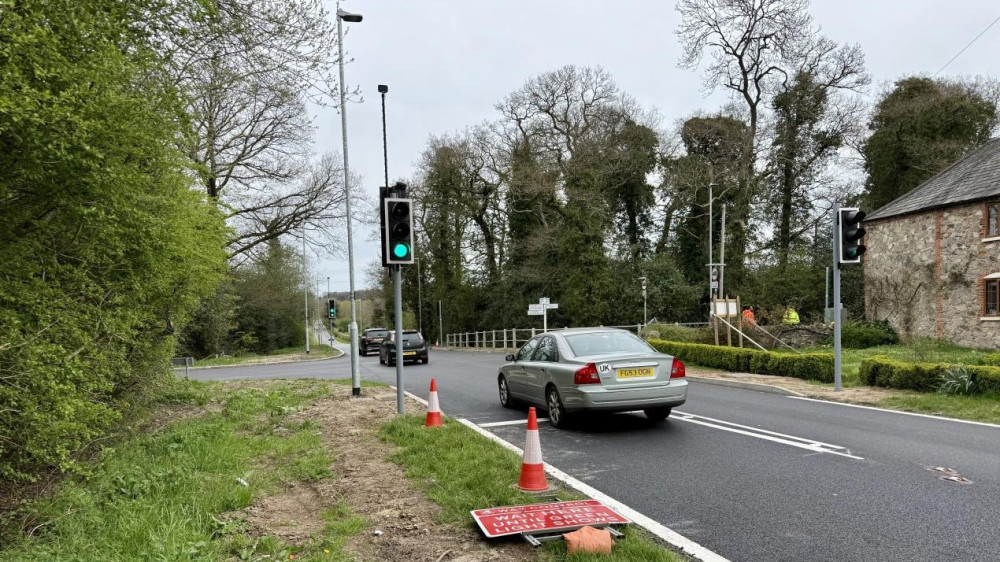 Works have finished at Charley Crossroads (image via Leicestershire County Council)