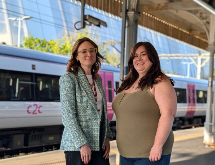 Alice Shimali of c2c and Natalie Scarsbrook.