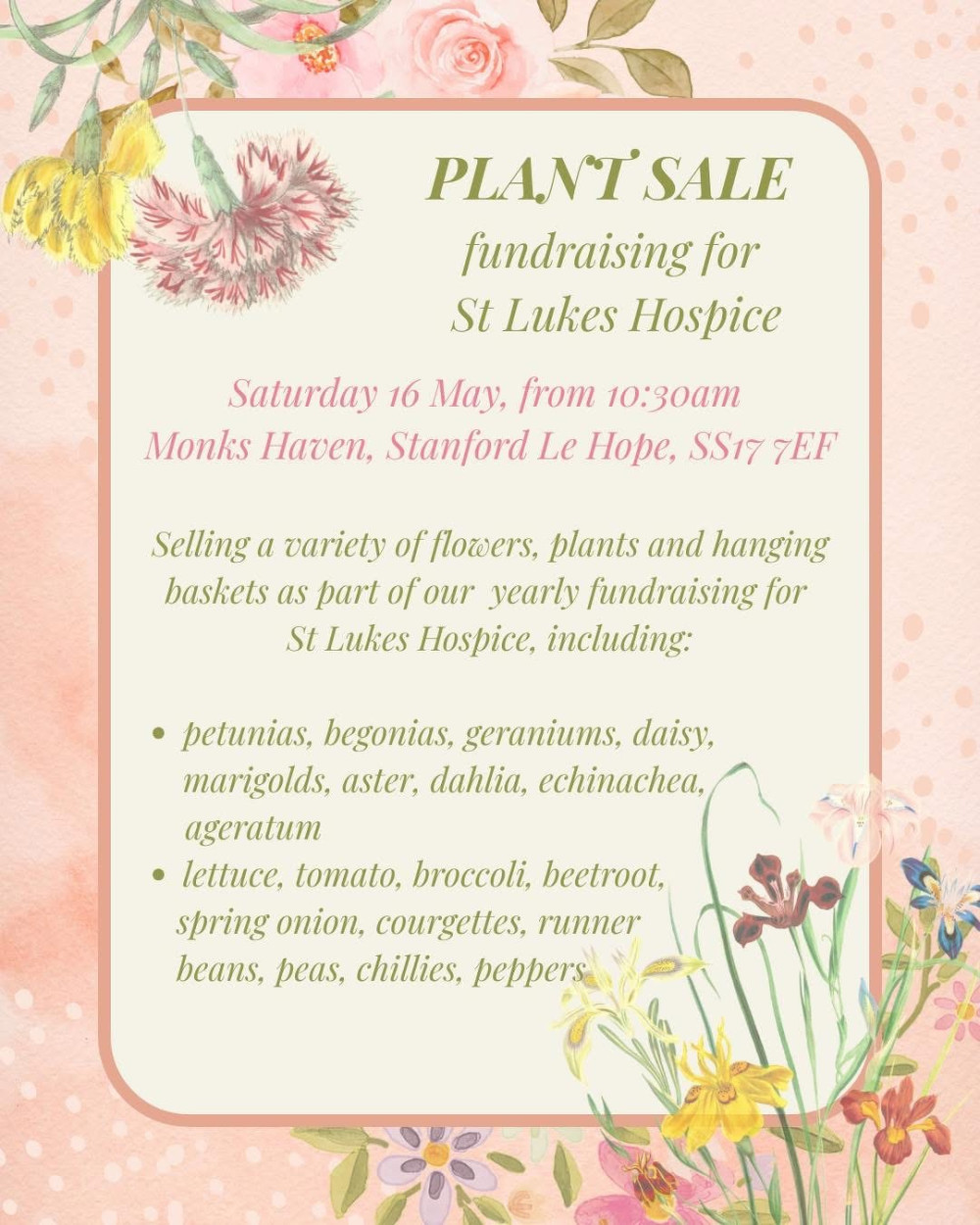 Plant sale