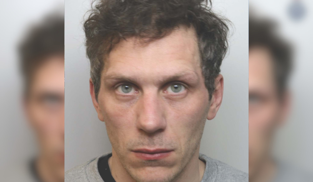 Stefan Moores, of Blackberry Lane, Stockport, was handed a 40-month sentence at Chester Crown Court (Image via: Cheshire Constabulary)