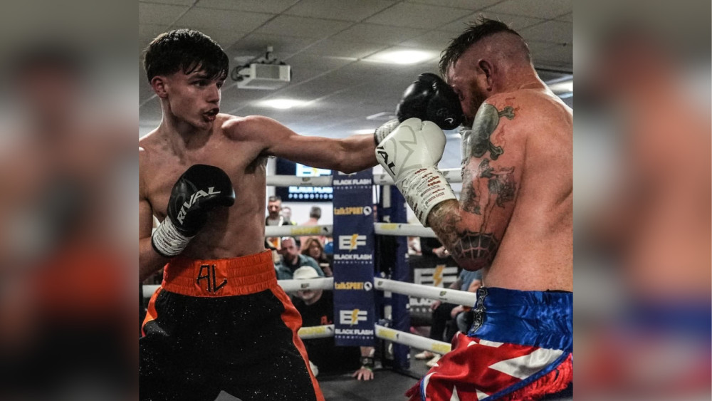 Armie Litherland, 19, said he 'gave a punch perfect performance' (image via Karen Priestley)