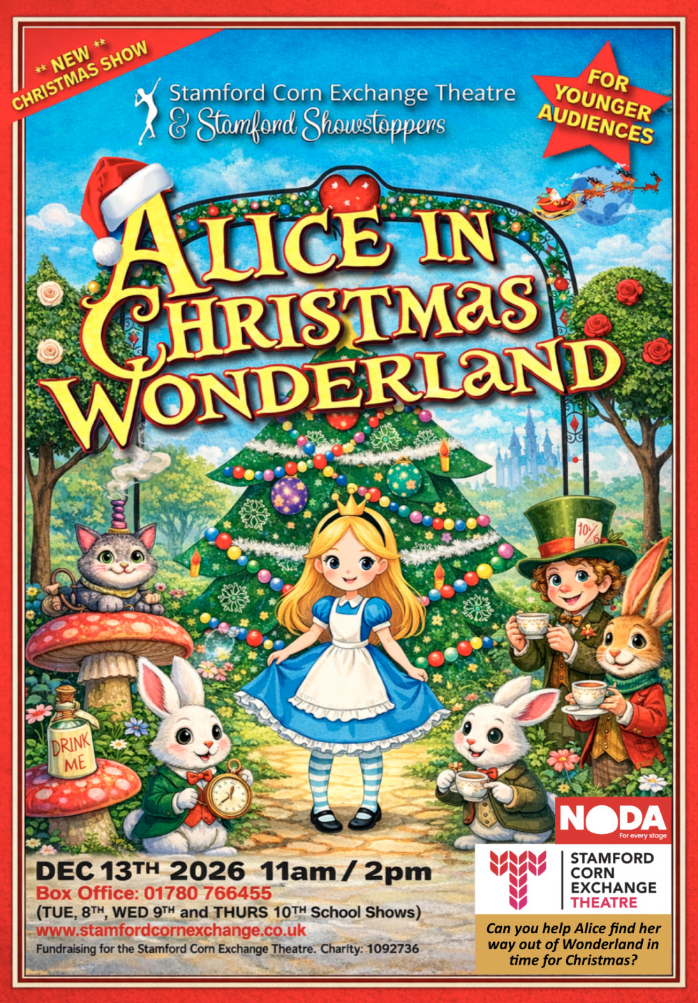 Stamford Showstoppers and Stamford Corn Exchange present ALICE in CHRISTMAS WONDERLAND Sun 13 Dec 2026
