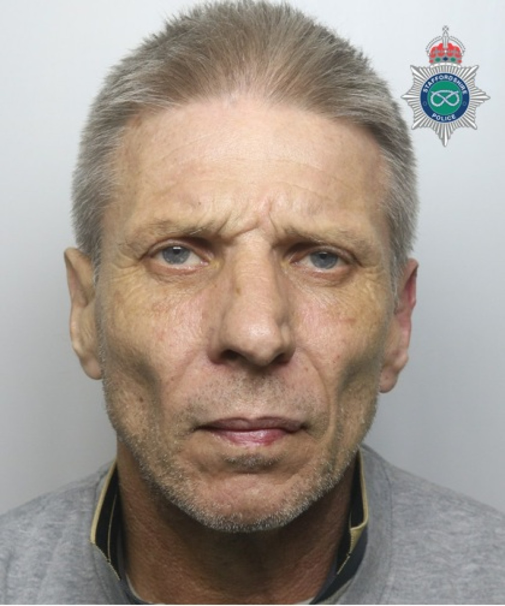 Police found cocaine on the bedside table (image via Staffordshire Police)