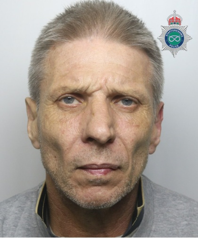 Police found cocaine on the bedside table (image via Staffordshire Police)