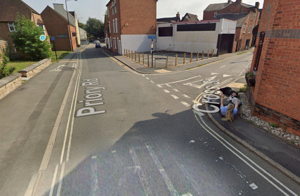 The women were snapped on Priory Road (image via Google Maps)