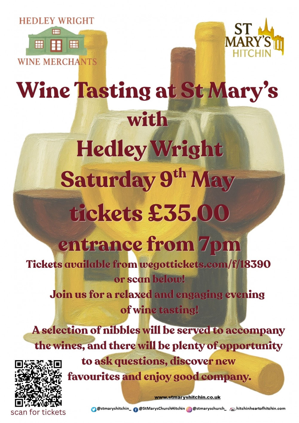 Wine Tasting Evening in St Mary’s Church Hitchin