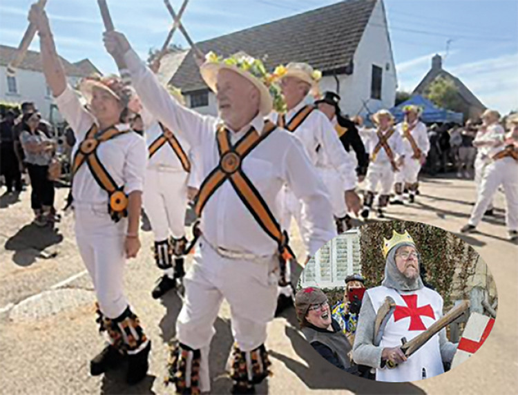 Rutland Morris celebrated St George's Day in Oakham. 