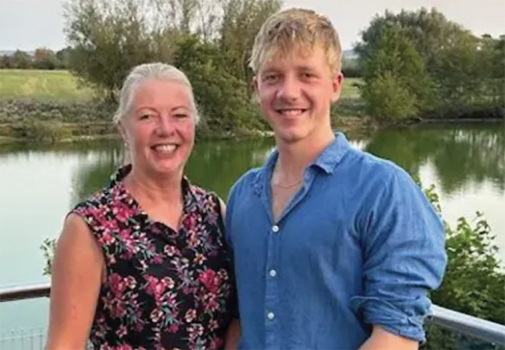 Jacqui Beard and Harry.