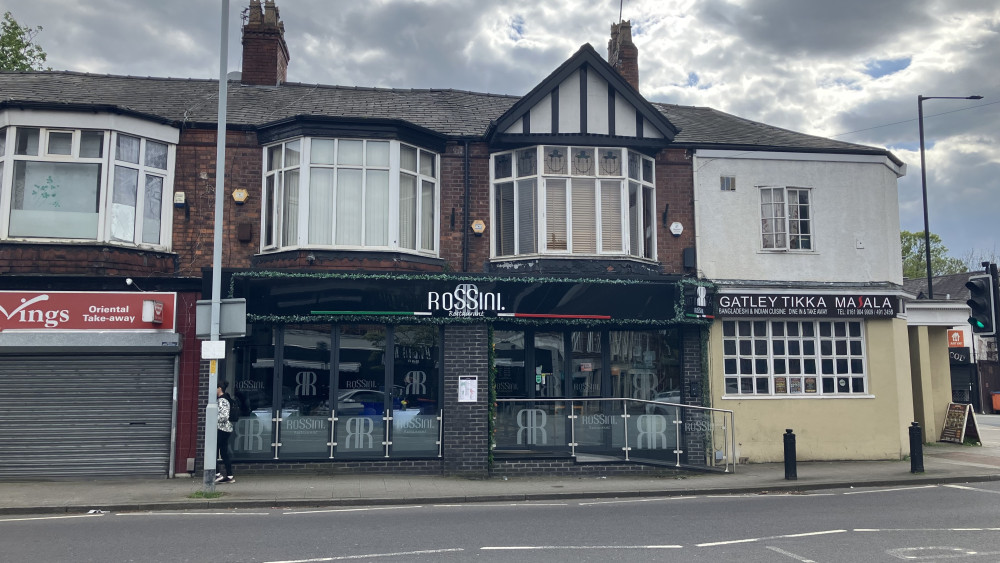 The Rossini restaurant in Gatley has lost its licence after an 'illegal worker' from Albania was discovered working there (Image - LDRS)