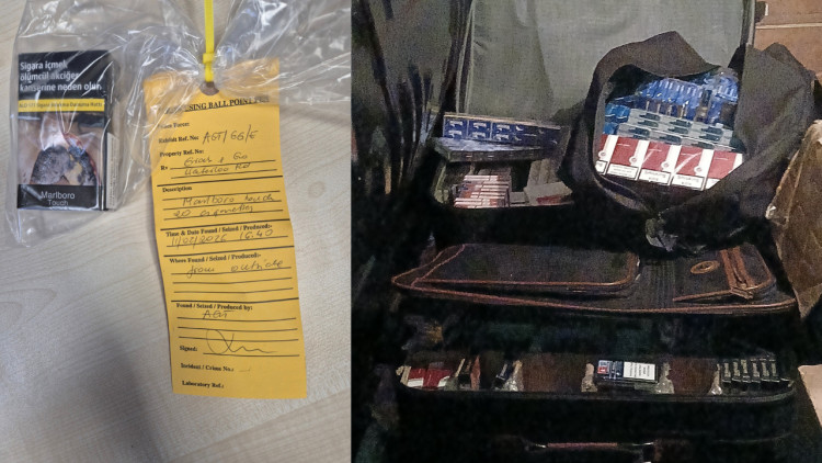 167 illegal vapes and 1,200 packs of illegal tobacco were found (images via Stoke-on-Trent City Council)