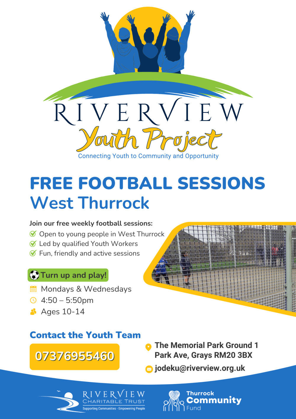 Riverview Youth Project is offering free coaching for local youngsters. 