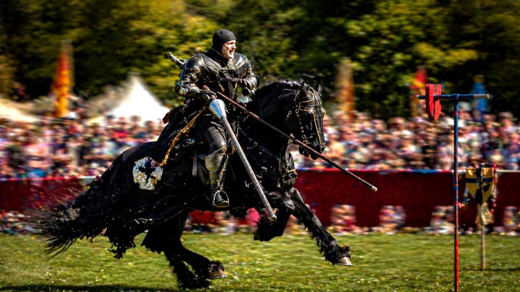  Glastonbury Abbey Medieval Fayre returned over the weekend with two successful days of jousting, re-enactments, food, music and family fun. (LL/DILY)