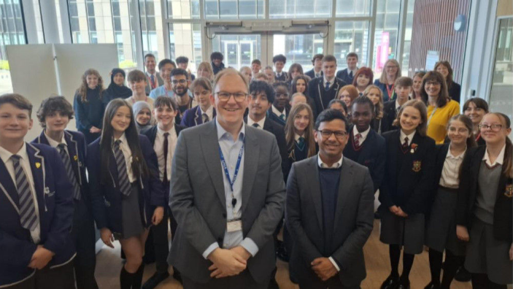 Gareth Snell MP hosted his event at Stoke-on-Trent Sixth Form College for students from the college itself, St Peter’s Academy, St Joseph’s Academy, Excel Academy, Discovery Academy and Birches Head Academy (image via Gareth Snell MP)