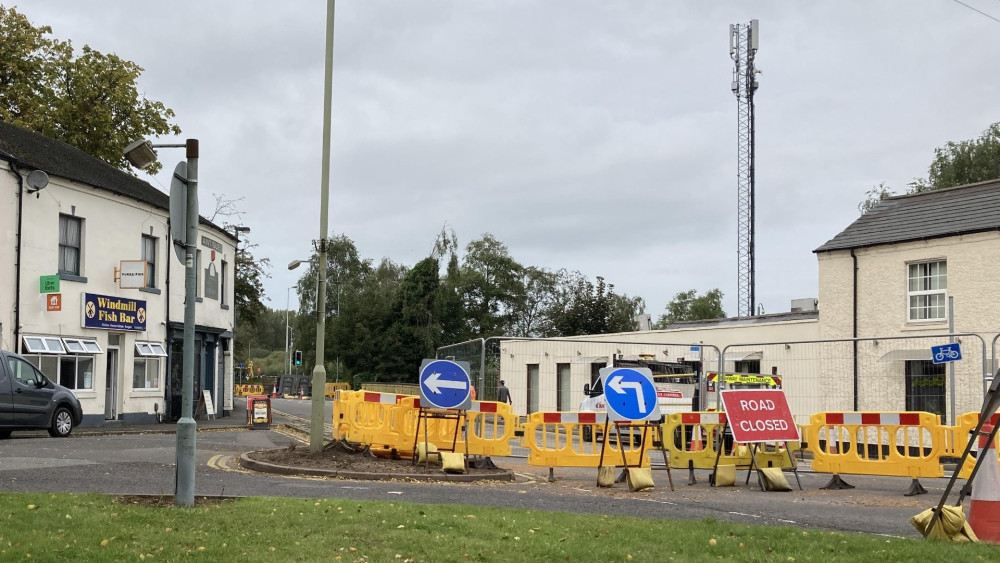 The Doxey Road Closure in 2023 (image via Staffordshire LDR Kerry Ashdown)