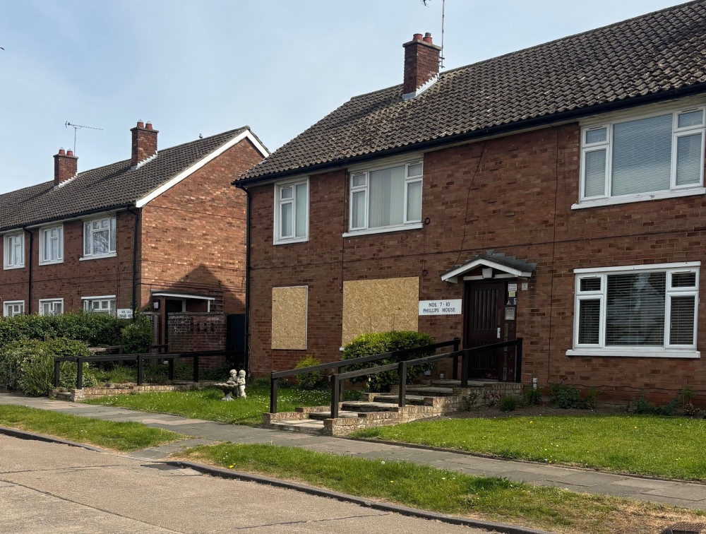Zach McCarthy's flat in Orsett has been boarded up for months. 