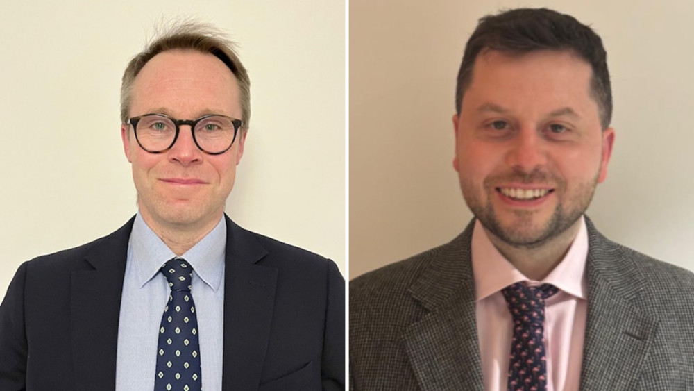 Patrick McCarthy (left) and Lewis Phillips will join St Benedict's School leadership team in September (credit: St Benedict's School).