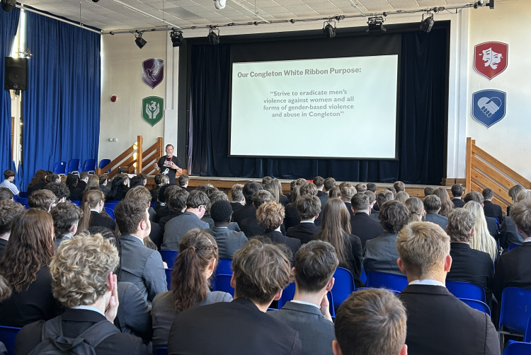 Congleton Town Council’s White Ribbon Group and Congleton High School have been working together to challenge misogyny (Credit: CTC)