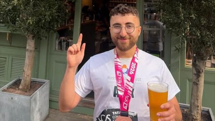 Former Macclesfield Nub News editor Alex Greensmith ran the London Marathon for the Rossendale Trust (Credit: Rossendale Trust)