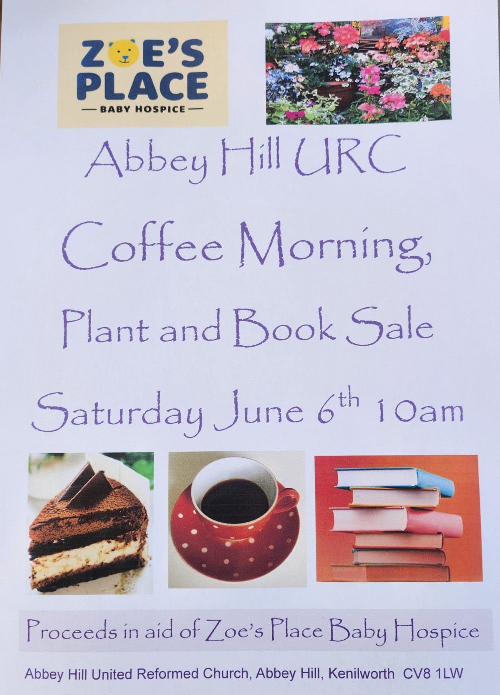 Coffee Morning, Plant and Book Sale