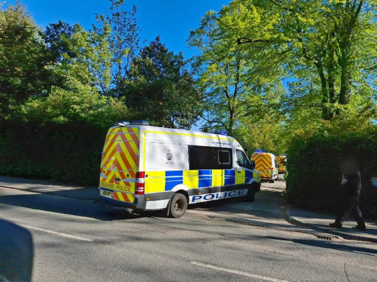 On Wednesday 29 April, officers conducted a warrant at The Ahmadi Religion of Peace and Light, Victoria Avenue (Photo: Crewe Police).