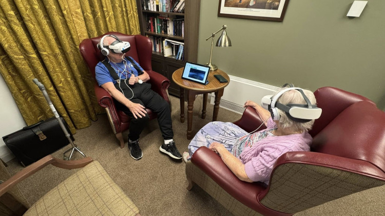 Academics at Keele University are researching the long-term effects of VR when used by those residing in care environments (image via Belong)