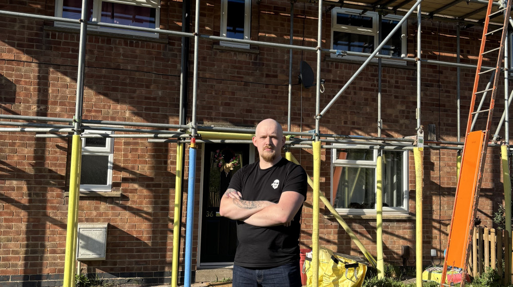 Alexander Pickering, 29, moved into the property in Coalville with his wife and young daughter in June 2025